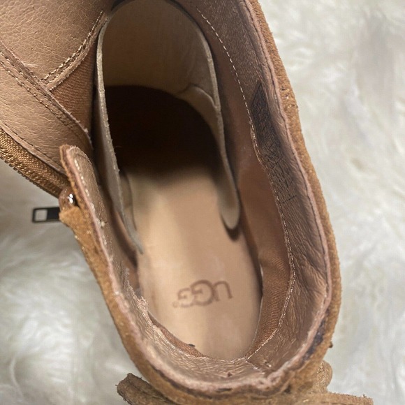 UGG CORINNE WOMENS ANKLE BOOTS CHESTNUT - Picture 7 of 7